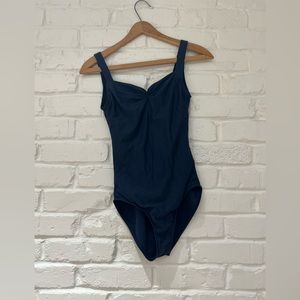 Wear Moi navy leotard